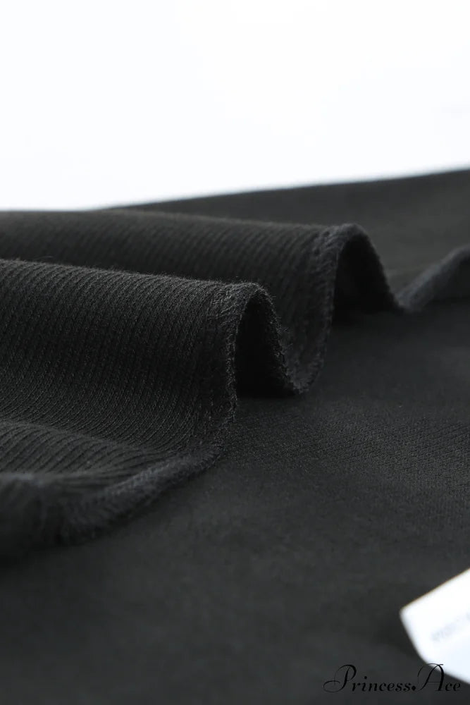 Ribbed Black Tank Top