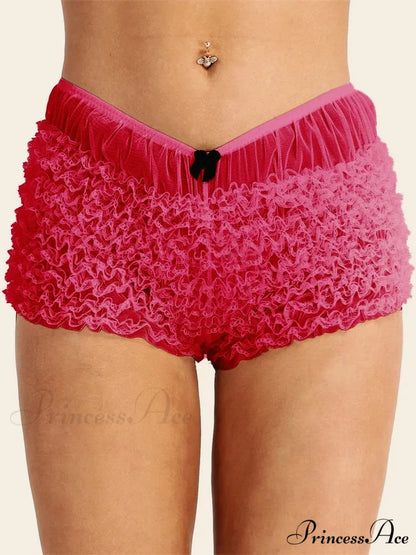 Ribbon Gathered Bodycon Brief short-250223