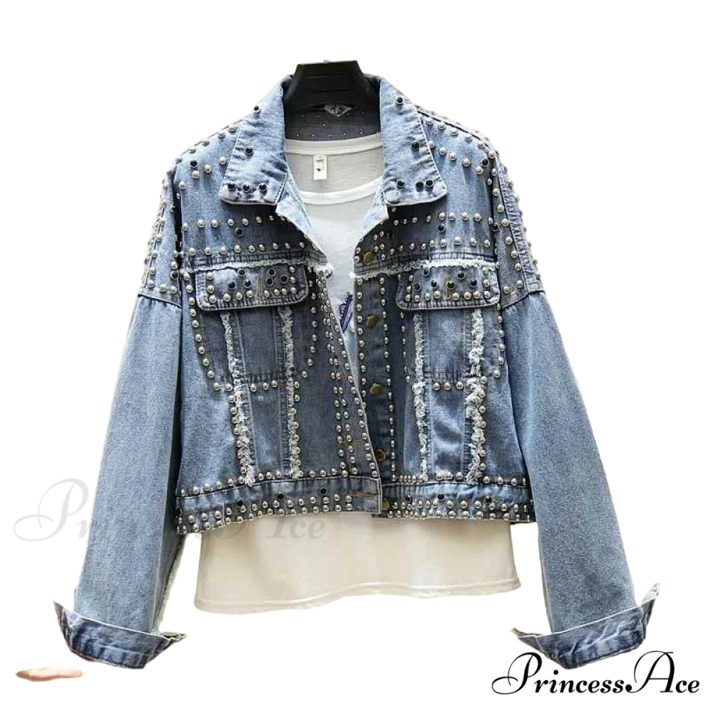 Rivet Studded Denim Jacket