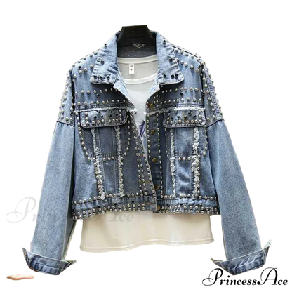 Rivet Studded Denim Jacket