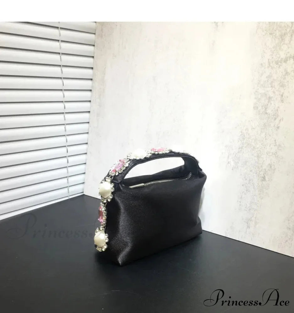 Rocks Silk Mobile Purse Wristlet Black wristlet-250126