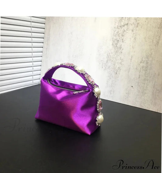 Rocks Silk Mobile Purse Wristlet purple 1 wristlet-250126