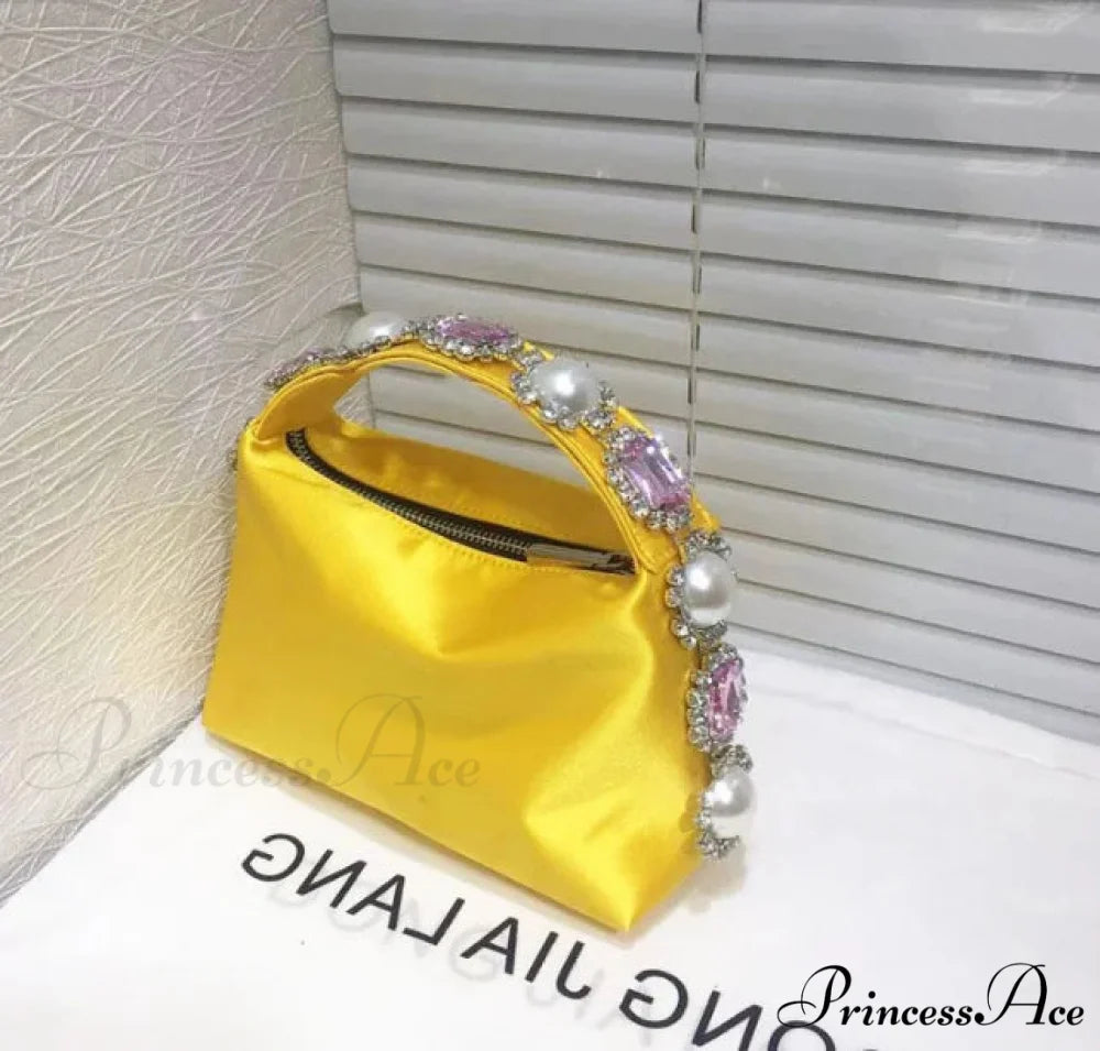 Rocks Silk Mobile Purse Wristlet Yellow wristlet-250126