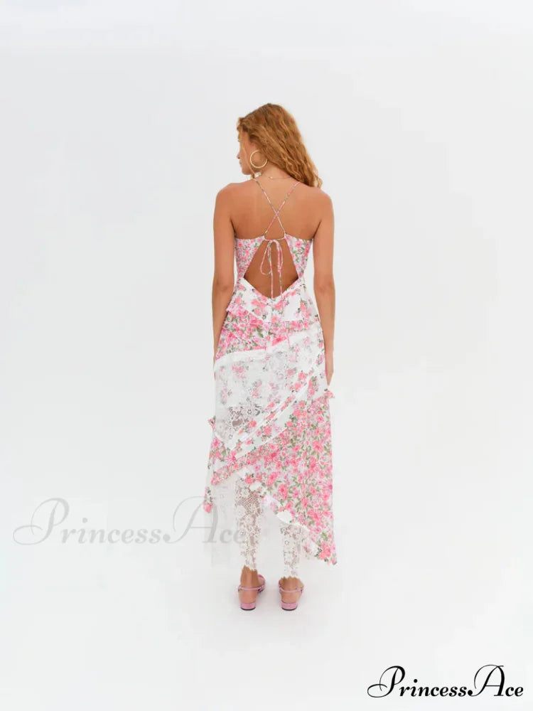 Rosalyn Maxi Stylish Dress in Pink 30 Days / 4 / S / Pink