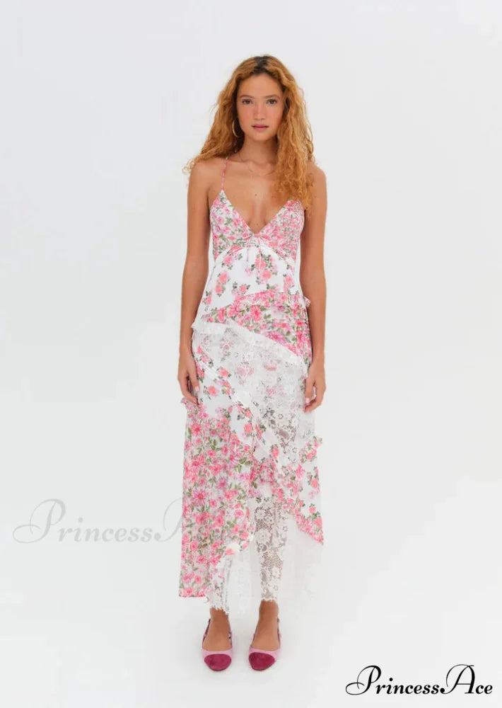 Rosalyn Maxi Stylish Dress in Pink 4 Days / 4 / S / Pink