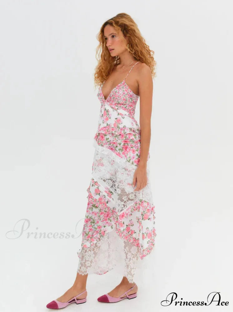 Rosalyn Maxi Stylish Dress in Pink 8 Days / 4 / S / Pink