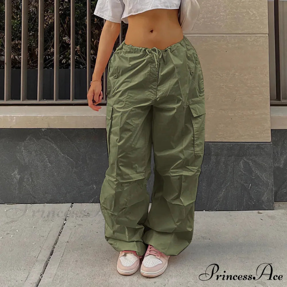 Rose Informal Runner Technology Short Waist Cargo Pant army green / L pant-250223