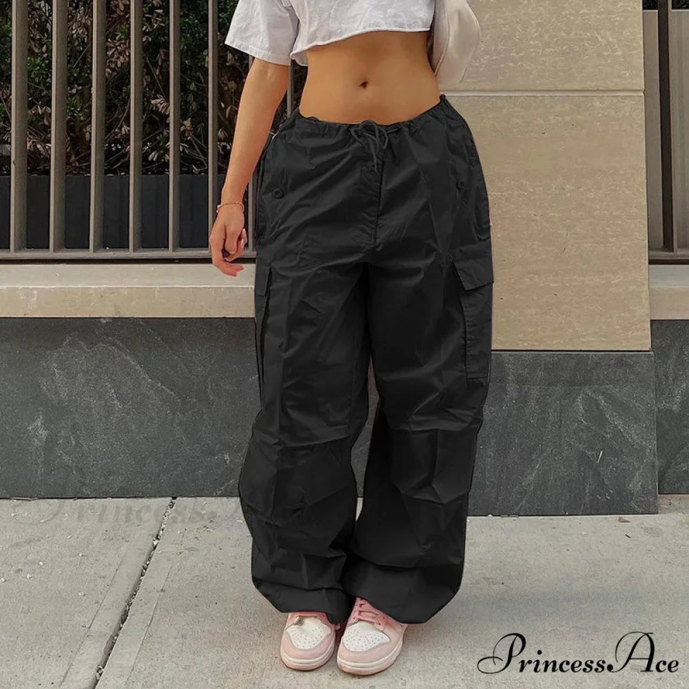Rose Informal Runner Technology Short Waist Cargo Pant Black / L pant-250223