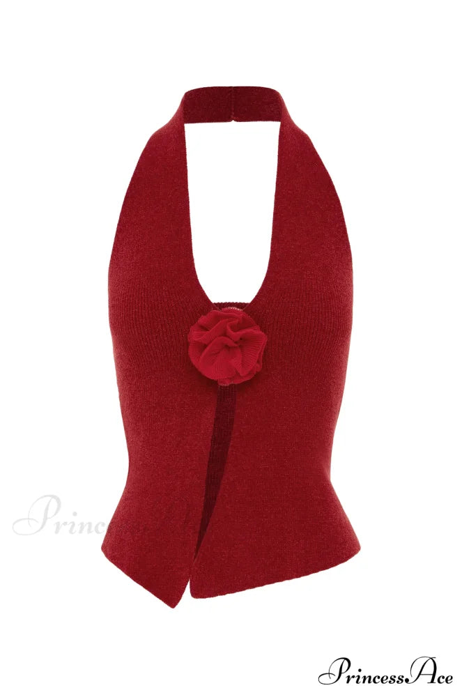 Rose Top Stylish | Red 4 Days / 4 / S / Red