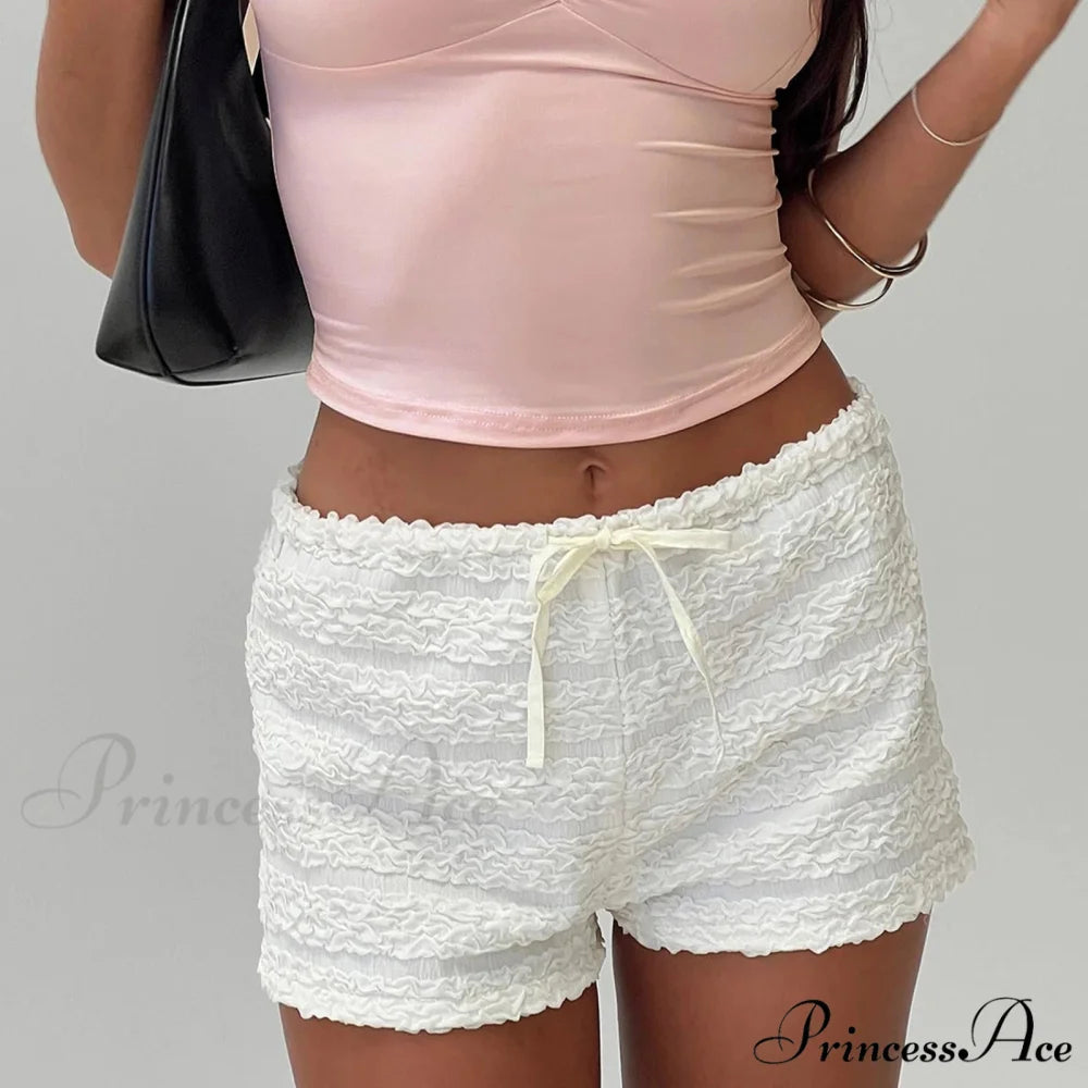 Rough Tie-Up Elastic Brief WHITE / S short-250223