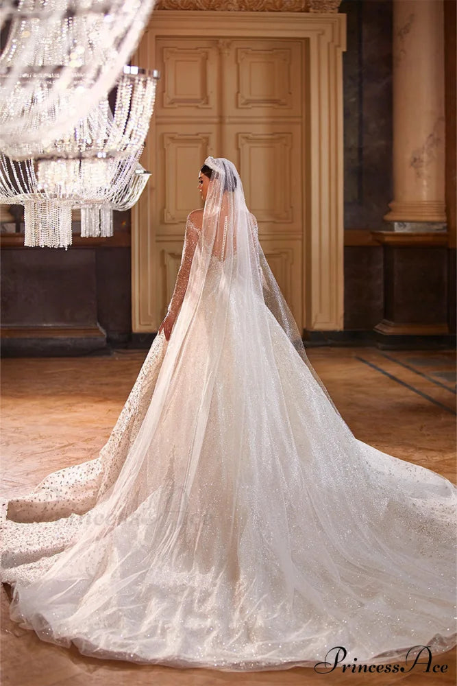 Royal Frances Graceful Beaded Wedding Dress