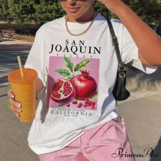 Ruby Cottagecore Fruit T-shirt WHITE / S t-shirt-250223