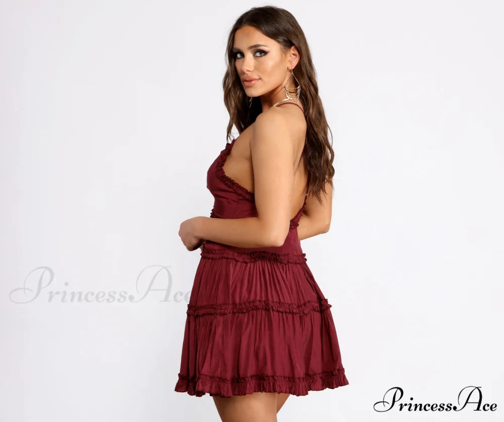 Ruffle Ride Stylish Skater Dress