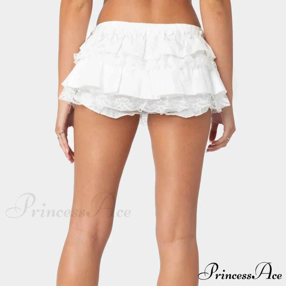 Ruffled Tiered Frilly Bloomer Skirt skirts-250223
