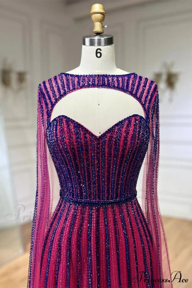 Runway Evening Graceful Beaded Maxi Dress