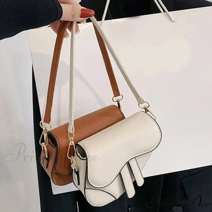 Saddle Courier Leather Crossbody Shoulder Purse handbag-250126