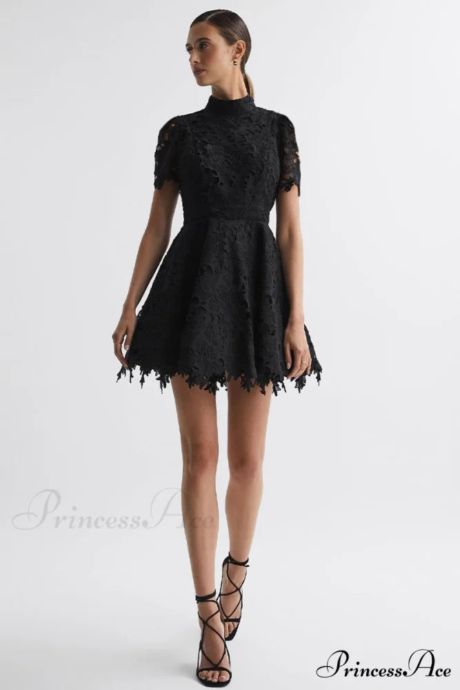 Samira Lace Graceful Mini Dress