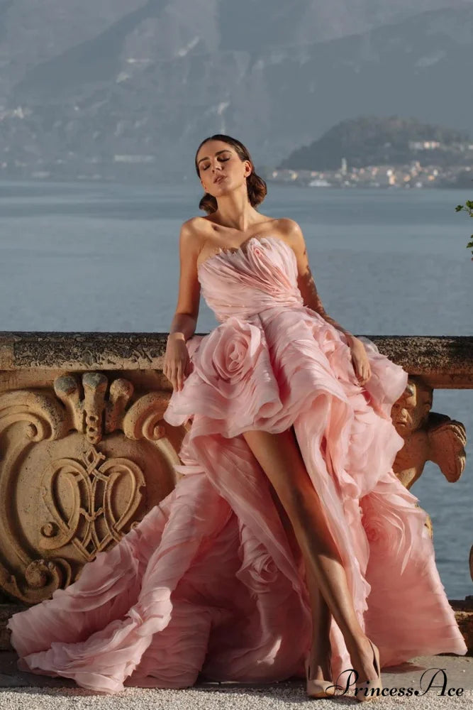 Sarah High-Low Graceful Maxi Dress