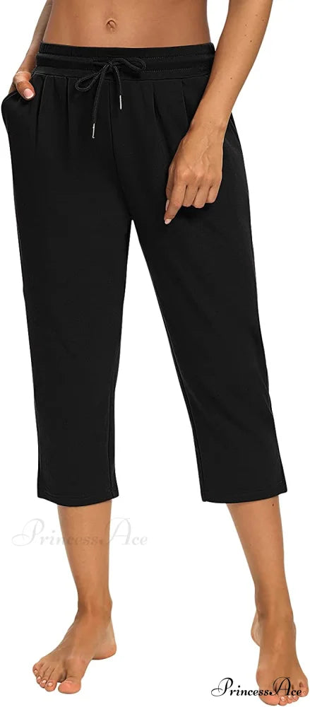 Sarin Mathews Womens Loose Capri Yoga Pants