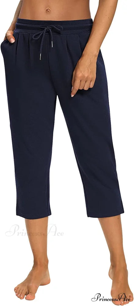 Sarin Mathews Womens Loose Capri Yoga Pants