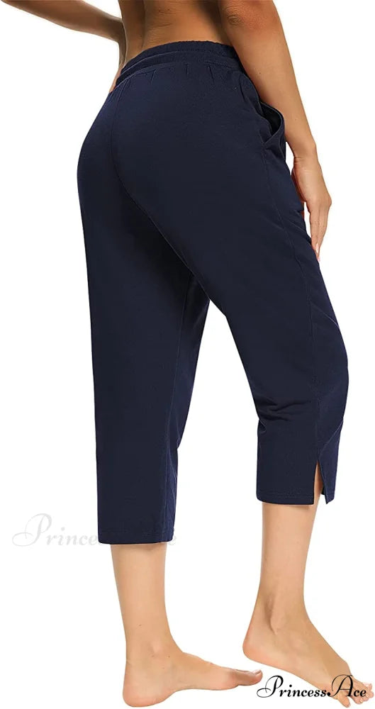 Sarin Mathews Womens Loose Capri Yoga Pants