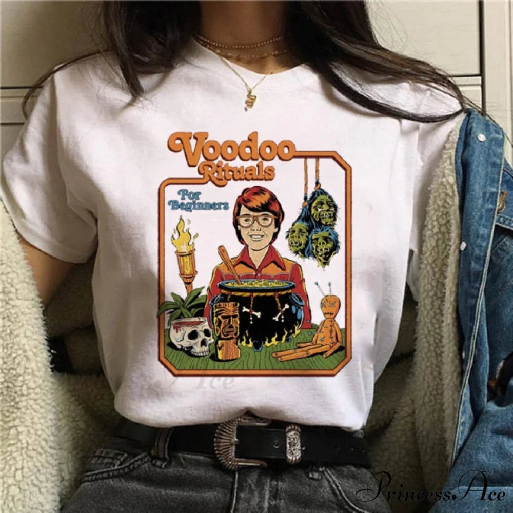 Satan Horror Demon Death Scary Devil Funny T-shirt yellow 1 / S