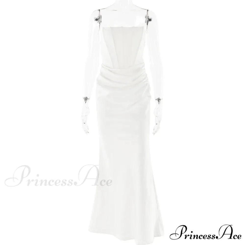Satin Corset Stylish Maxi Dress