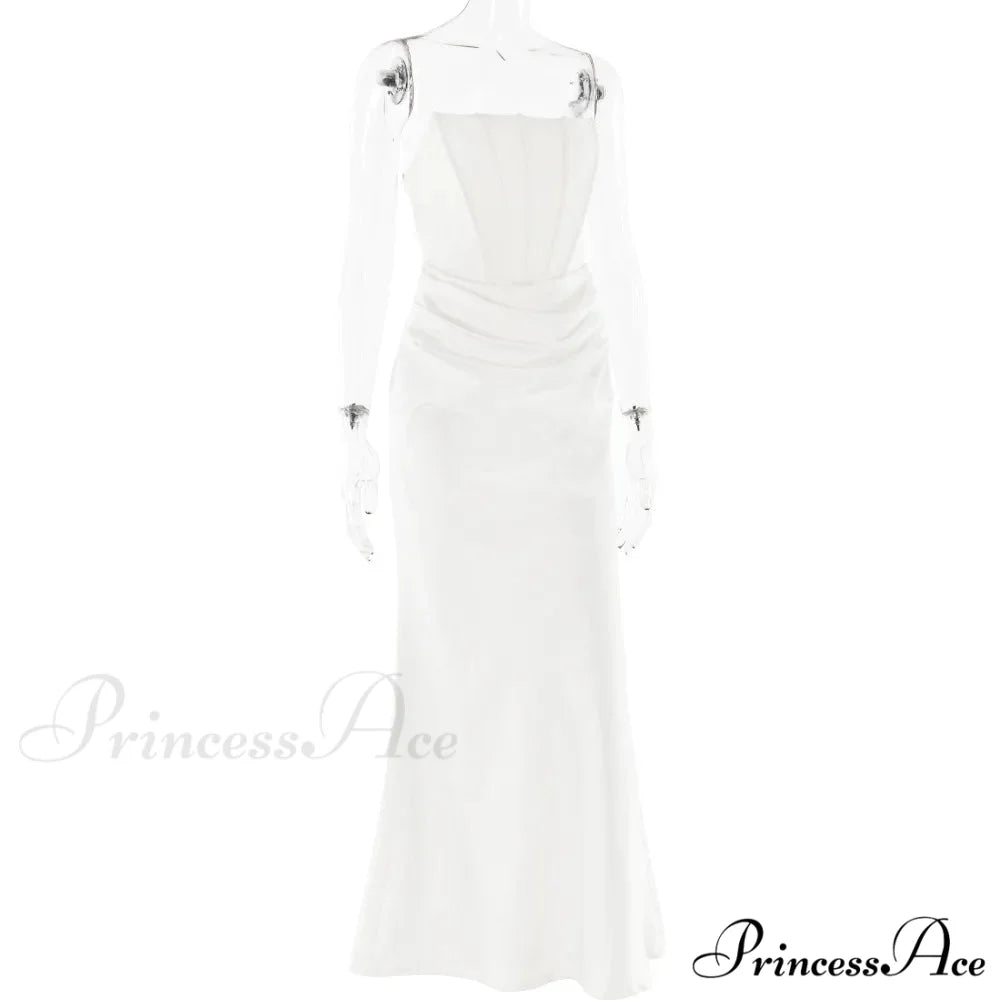 Satin Corset Stylish Maxi Dress