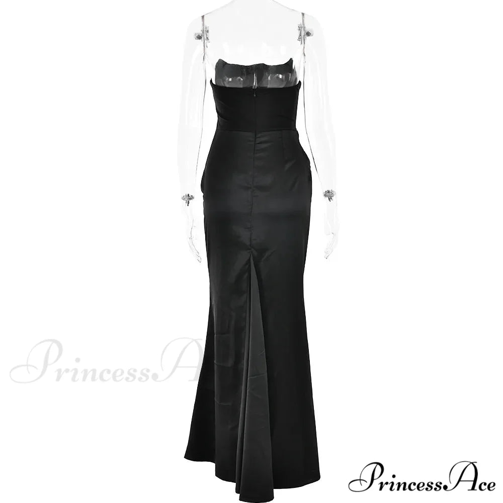 Satin Corset Stylish Maxi Dress