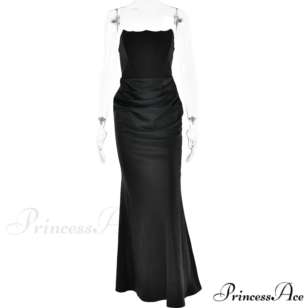Satin Corset Stylish Maxi Dress