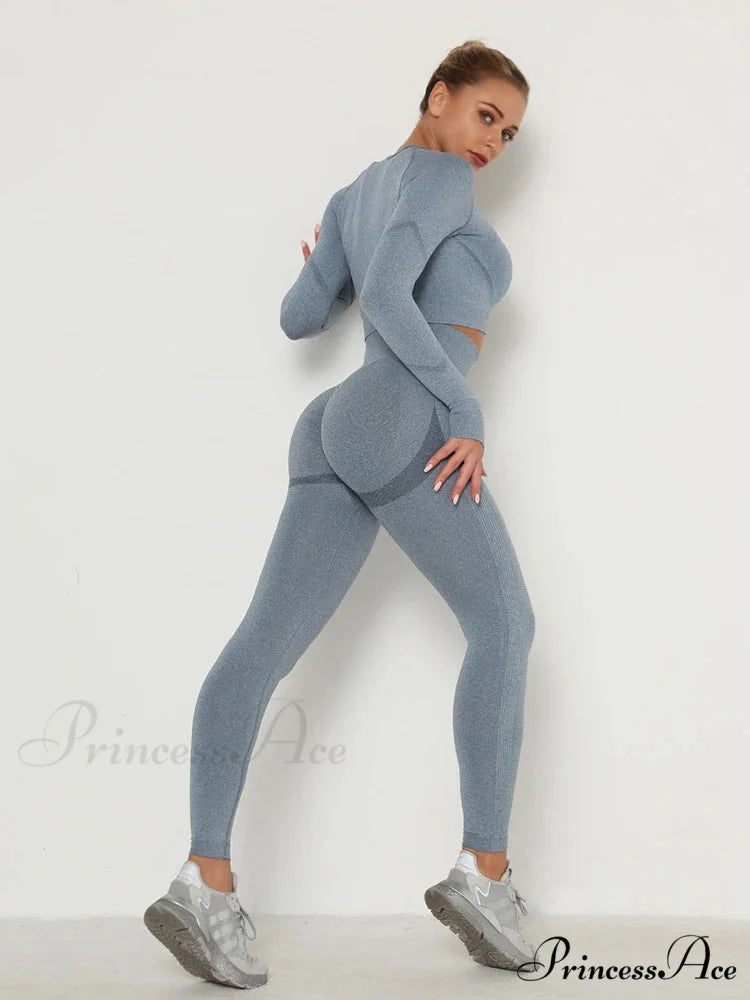 Seamless High Waist Push Up Sexy Gym Black Sports Leggings