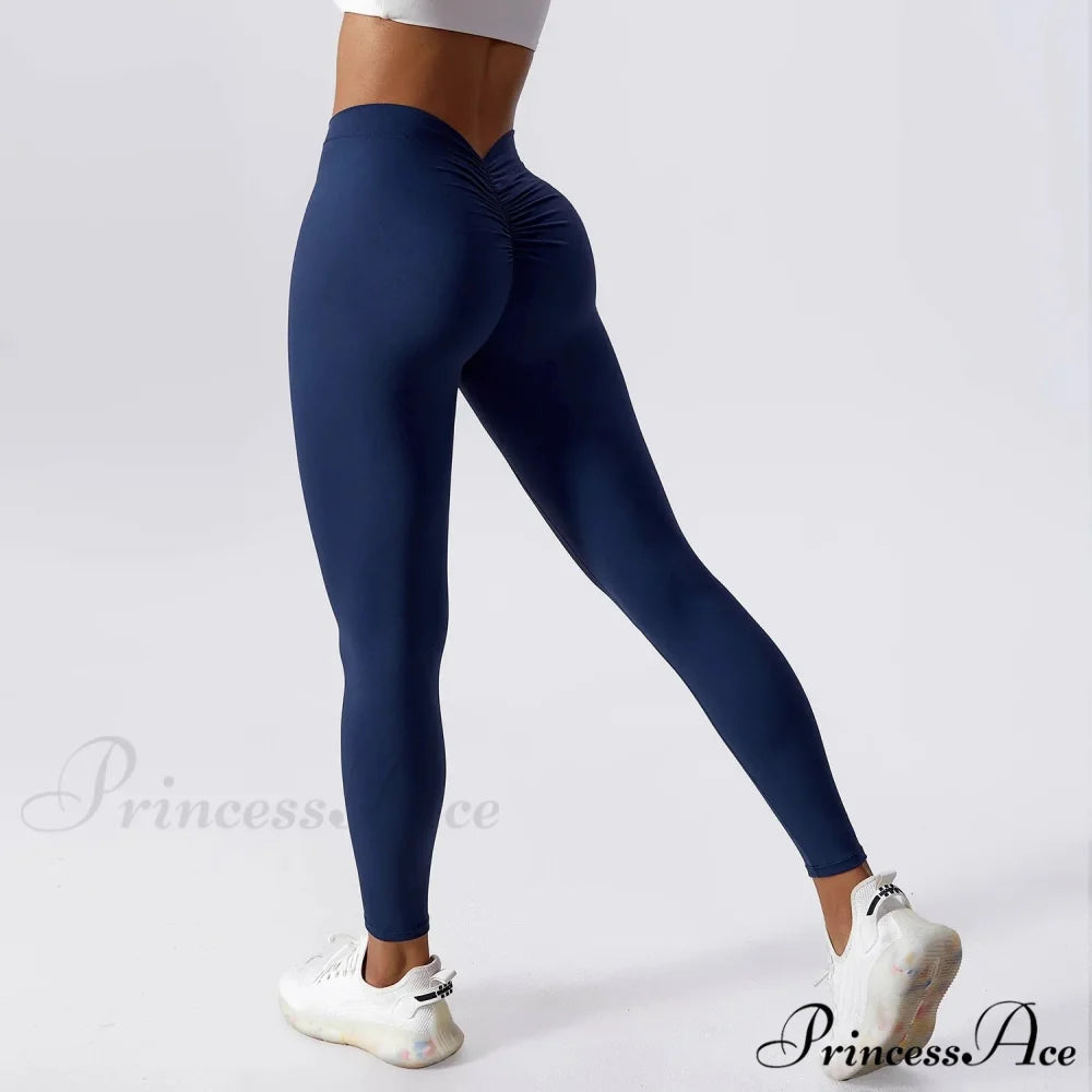Seamless Push Up Gym Sports Clothing Legging Nary / S
