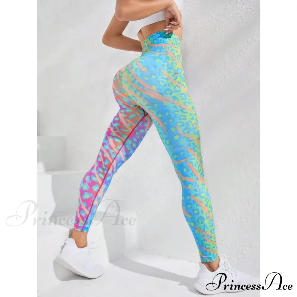 Seamless Tie Dye High Waist Butt Lift Yoga Legging