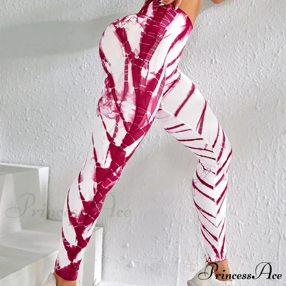Seamless Tie-Dye High-Waist Workout Fashion Legging