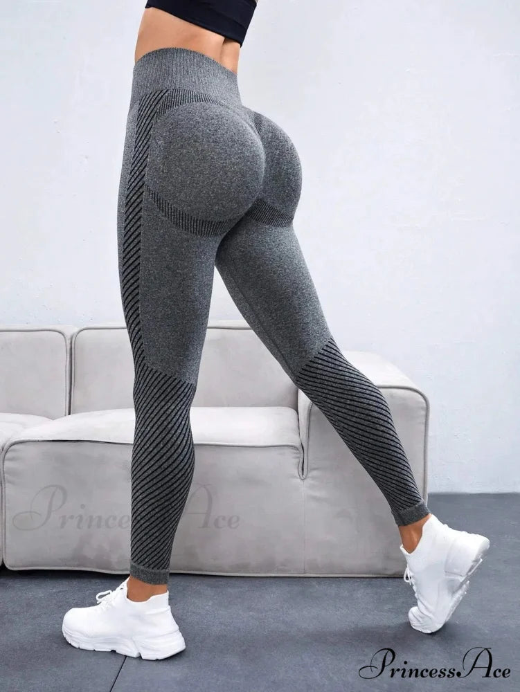 Seamless Waist Fitness Scrunch Butt Athletic Legging