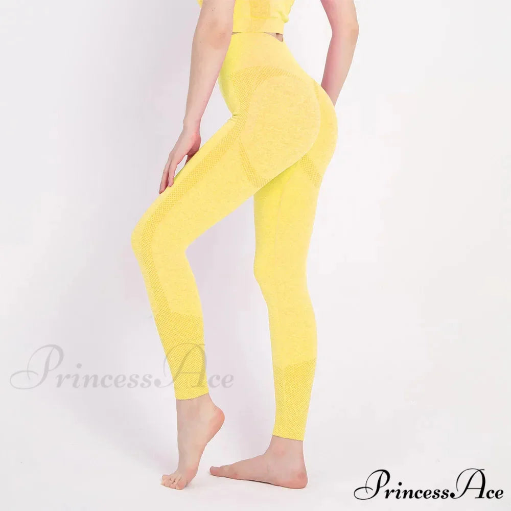 Seamless Workout Legging Yellow / S