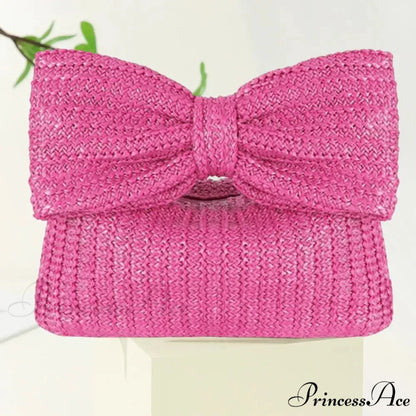 Seaside Arc Form Straw Clutch Wristlet wristlet-250126