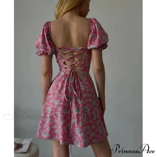 Seductive Blossom Pattern Envelop Blossom Dress oldfloraldress-250126