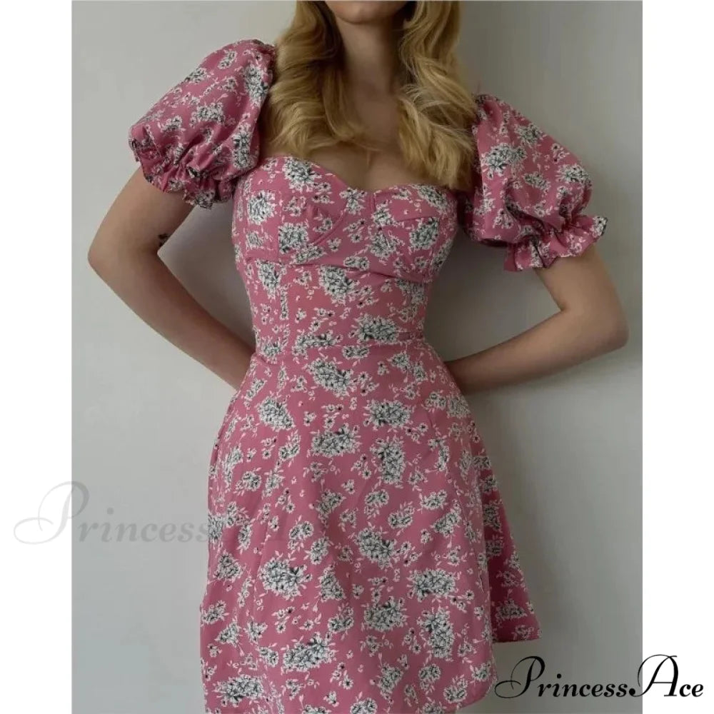 Seductive Blossom Pattern Envelop Blossom Dress oldfloraldress-250126