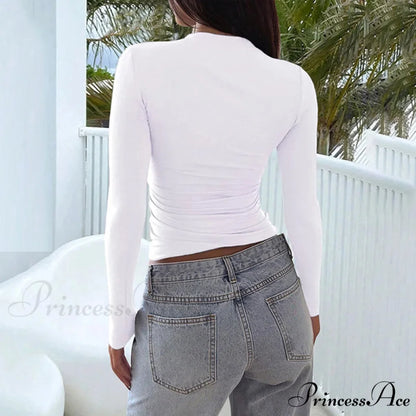 Seductive Short Chest Sophisticated Shirt Jumper swraters-241228