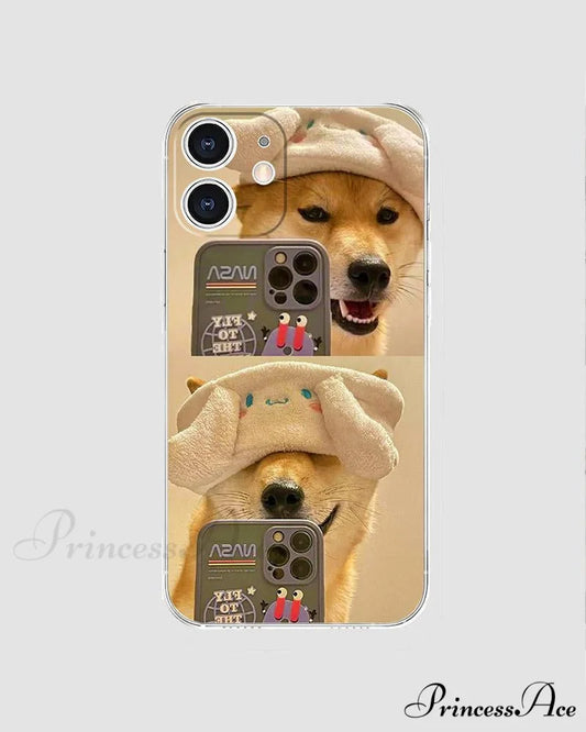 Selfie with Shiba Inu iPhone Case Design Doggie / iPhone 13 Pro Max