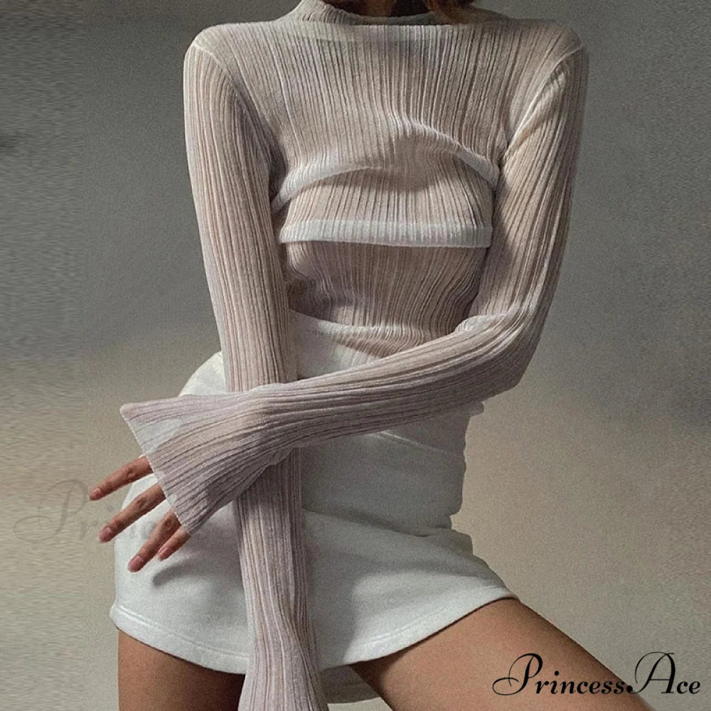 SERENA Elegant SHIRT White / S
