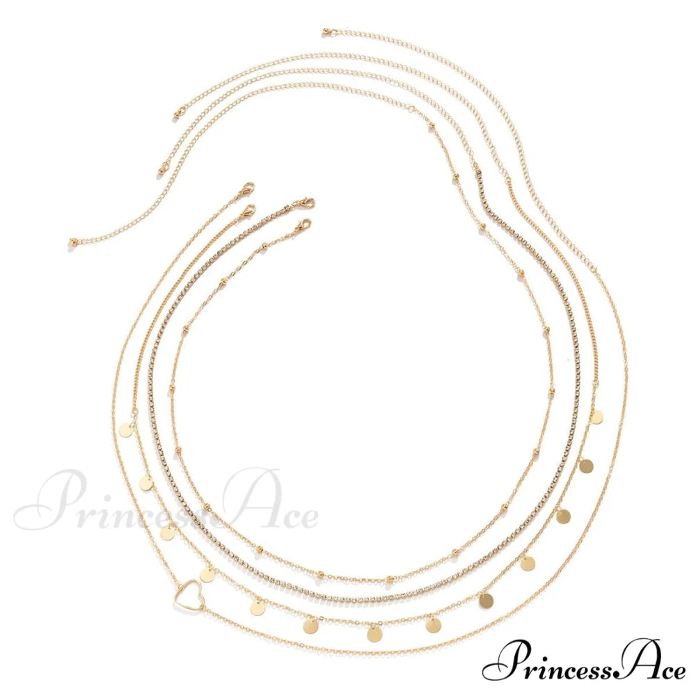 Set Heart Waist Chain of - Rhinestone 4