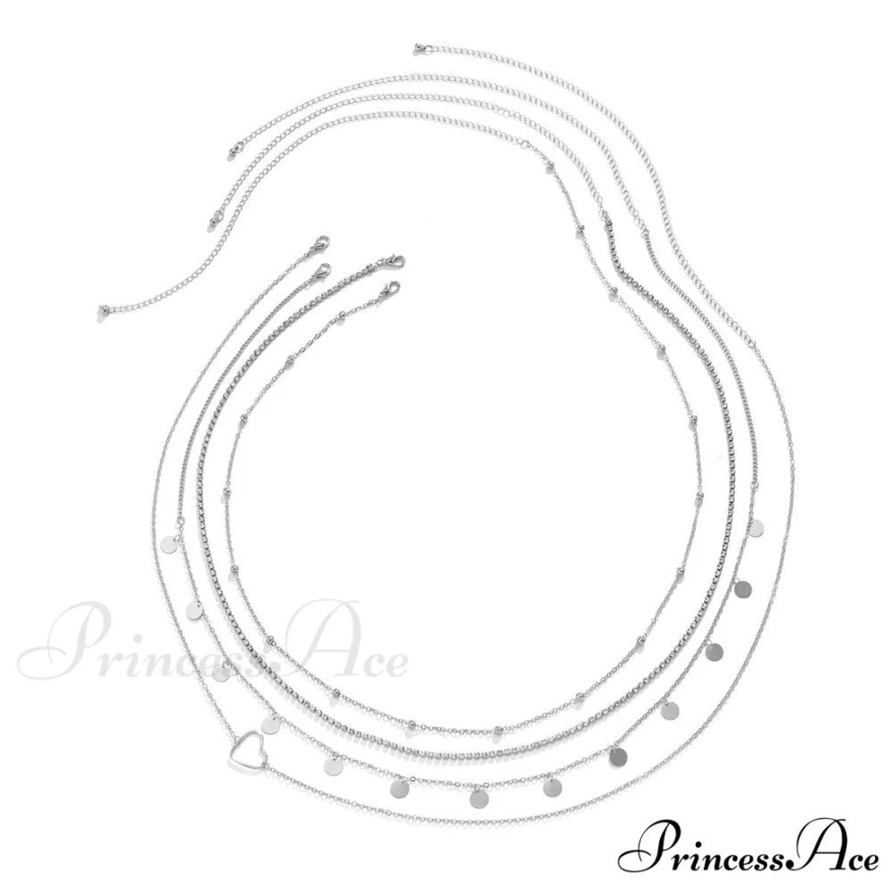 Set Heart Waist Chain of - Rhinestone 4