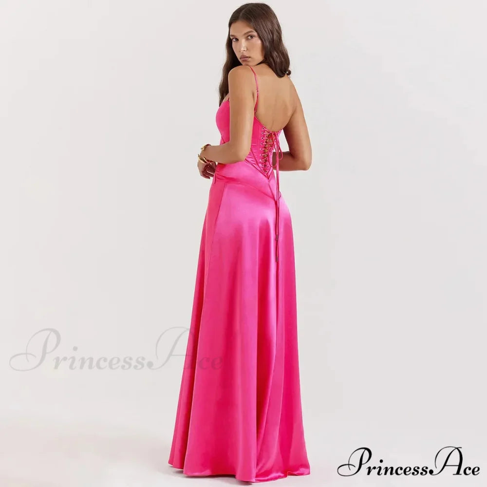 Sexy Bandage Lace Up Sleeveless Party Robe Maxi Dress