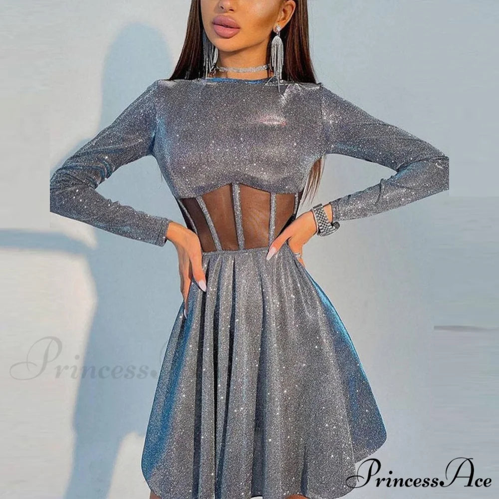 Sexy Bright Fluffy Dress