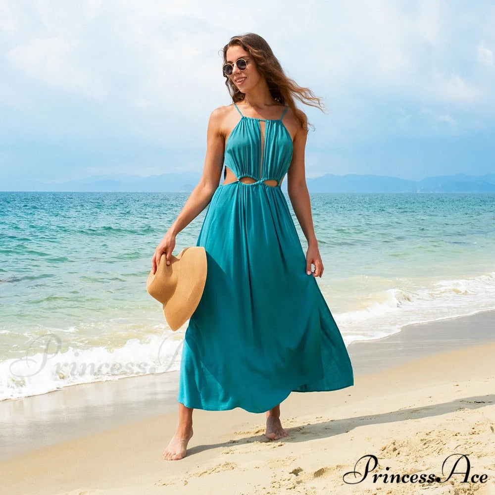 Sexy Cut Out Open Back Summer Holiday Long Dress CSN0031EA / XL