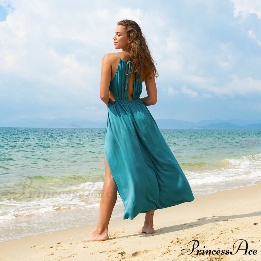 Sexy Cut Out Open Back Summer Holiday Long Dress CSN0031EA / XL