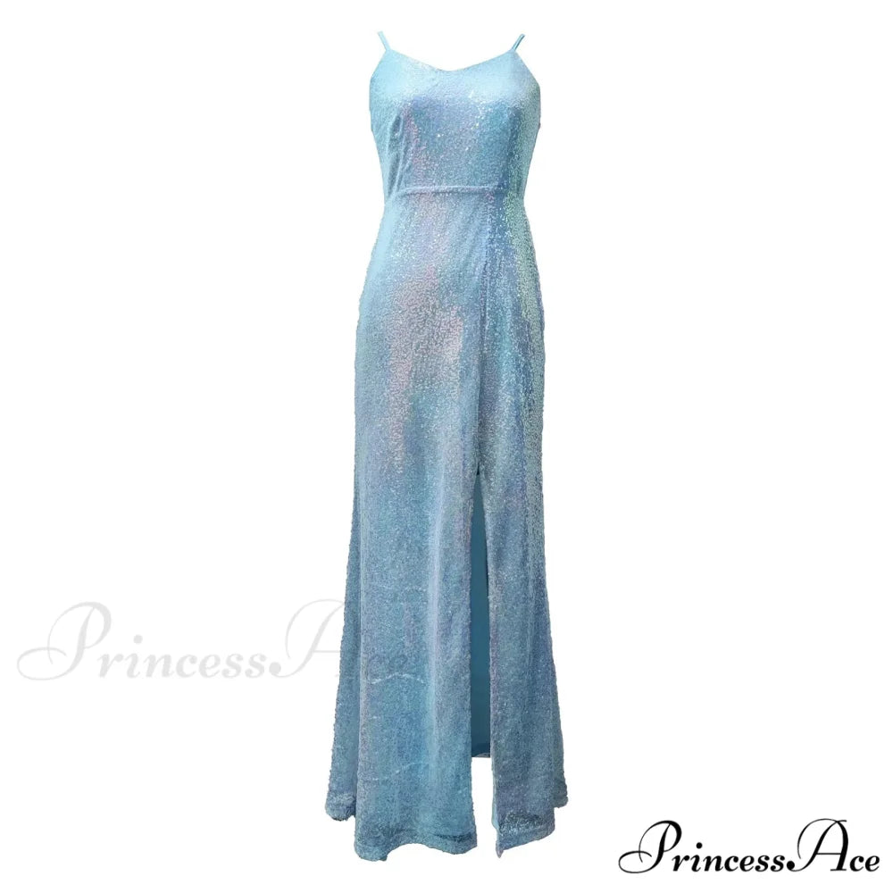 Sexy Elegant Strapless Tempting Backless Sophisticated High-Split Long Maxi Dress