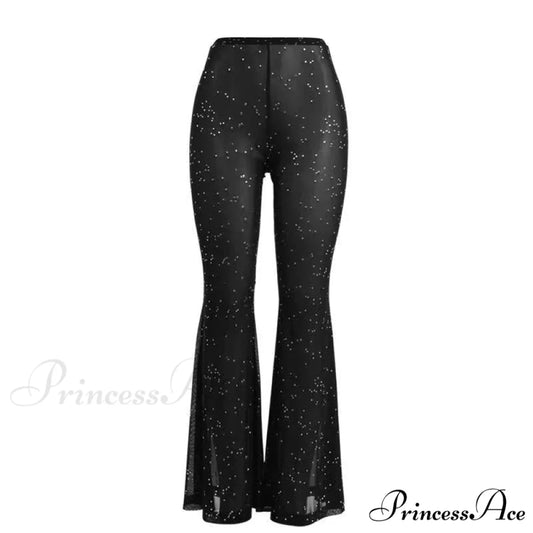 Sexy Mesh See-through Trouser Black / XS